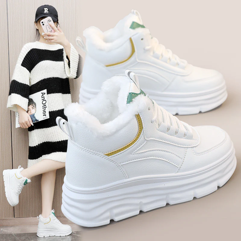 Damen High-Top Sneakers mit warmem Innenfutter und dämpfender Sohle Heidi Mode - Image 3