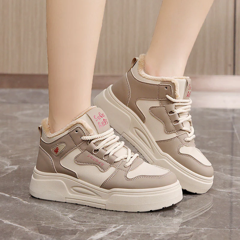 Damen High-Top Sneakers mit warmem Innenfutter und rutschfester Sohle Heidi Mode - Image 2