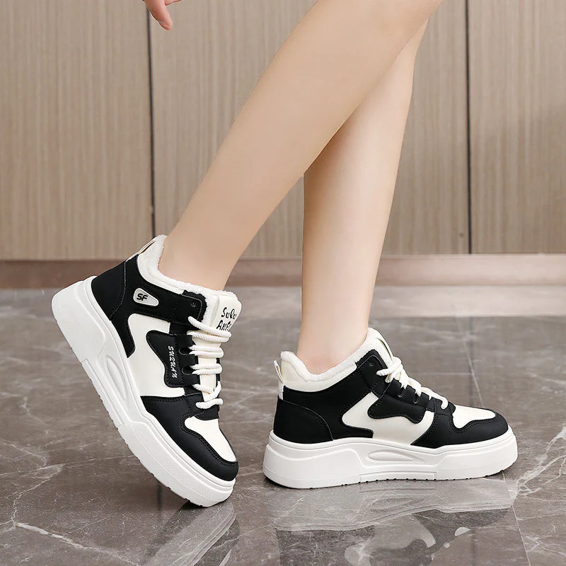 Damen High-Top Sneakers mit warmem Innenfutter und rutschfester Sohle Heidi Mode - Image 3