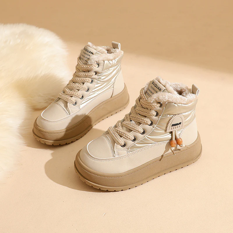 Damen High-Top Sneakers mit warmer Fütterung und rutschfester Laufsohle Heidi Mode - Image 2