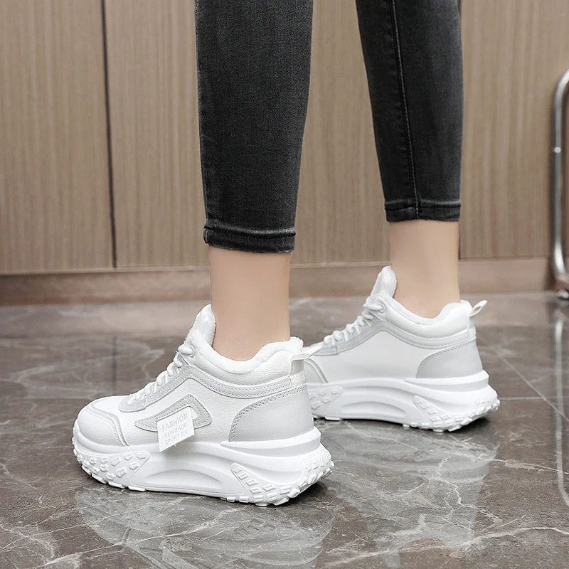Damen High-Top Sport Sneakers mit warmem Innenfutter und rutschfester Sohle Heidi Mode - Image 4
