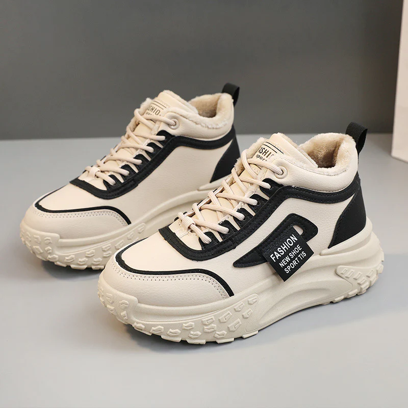 Damen High-Top Sport Sneakers mit warmem Innenfutter und rutschfester Sohle Heidi Mode - Image 7