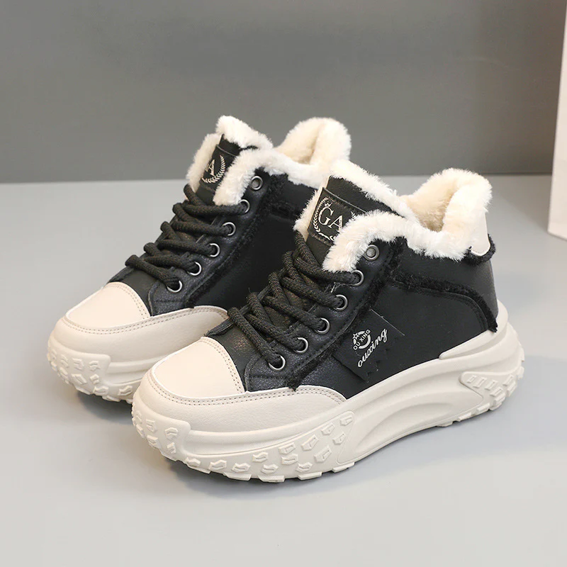 Damen High-Top Winter Sneakers mit flauschigem Innenfutter und rutschfester Sohle Heidi Mode - Image 7