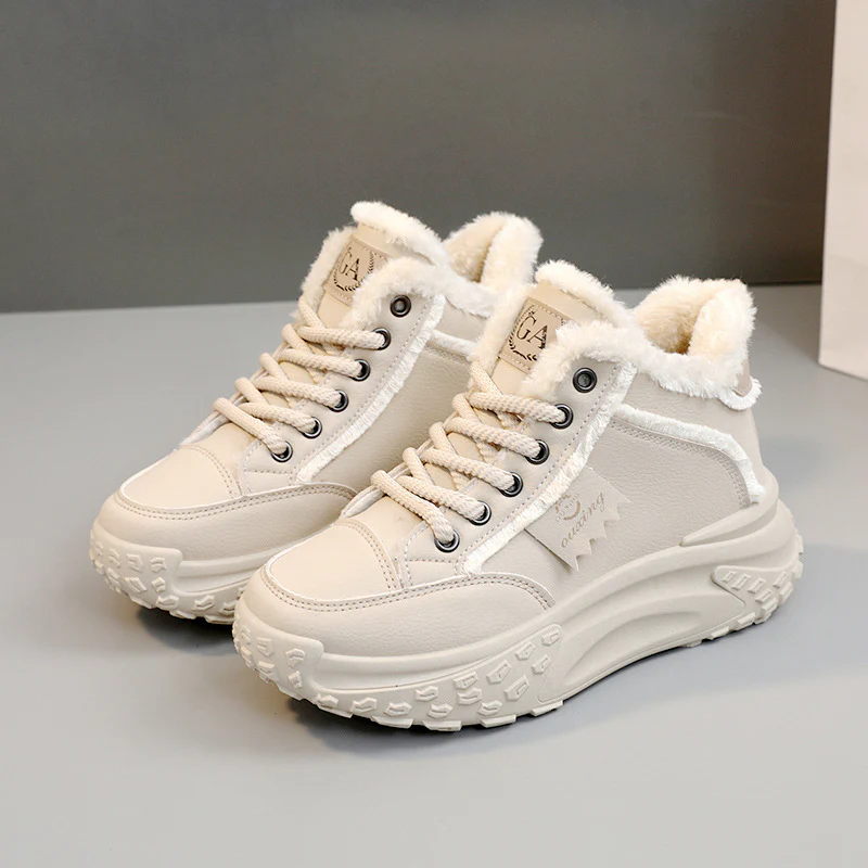Damen High-Top Winter Sneakers mit flauschigem Innenfutter und rutschfester Sohle Heidi Mode - Image 8