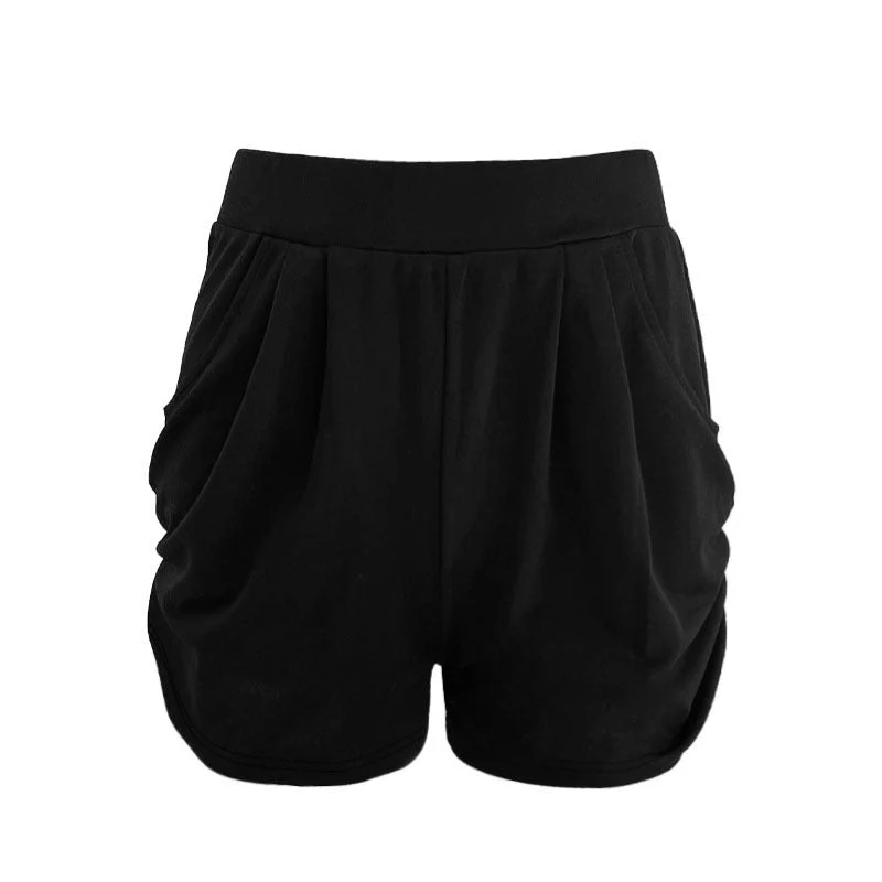Damen High-Waist Shorts mit Praktischen Taschen und Modischem Falten-Design Heidi-Mode - Image 3