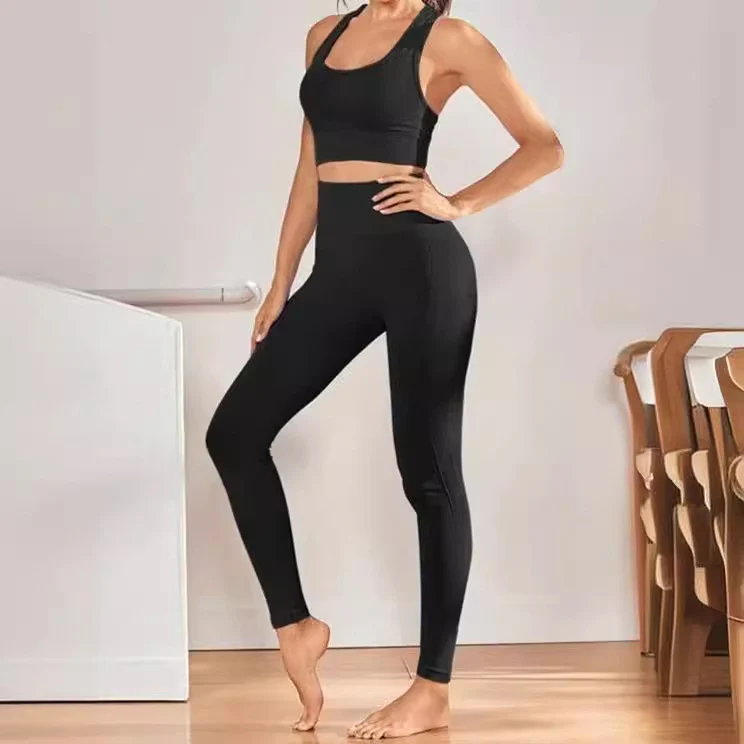 Damen Hochbund-Leggings aus atmungsaktivem Material mit figurformendem Effekt Heidi-Mode - Image 3
