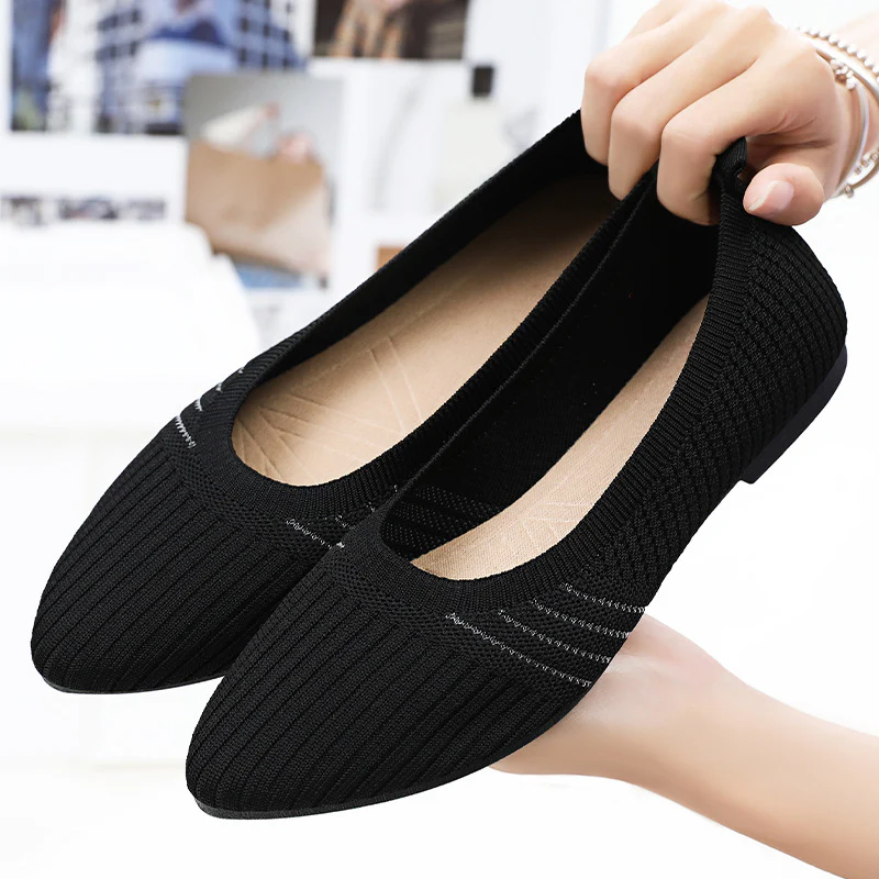 Damen Hochflexible und atmungsaktive Ballerinas mit rutschfester Sohle Heidi Mode - Image 2
