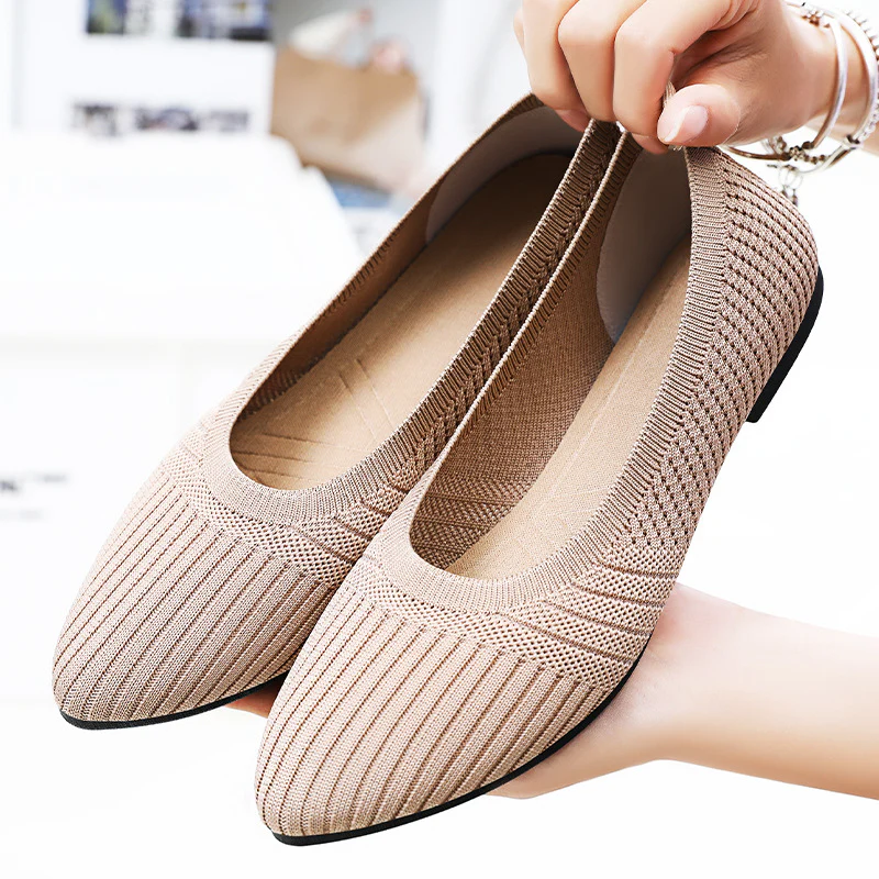 Damen Hochflexible und atmungsaktive Ballerinas mit rutschfester Sohle Heidi Mode - Image 3
