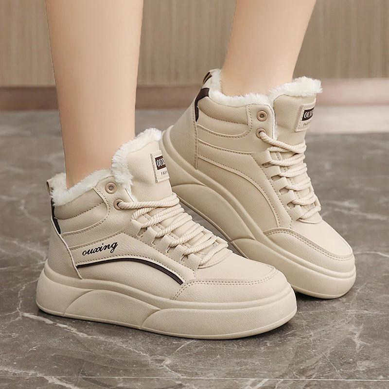 Damen hochflorige Sneakers mit kuscheligem Innenfutter Heidi Mode - Image 3
