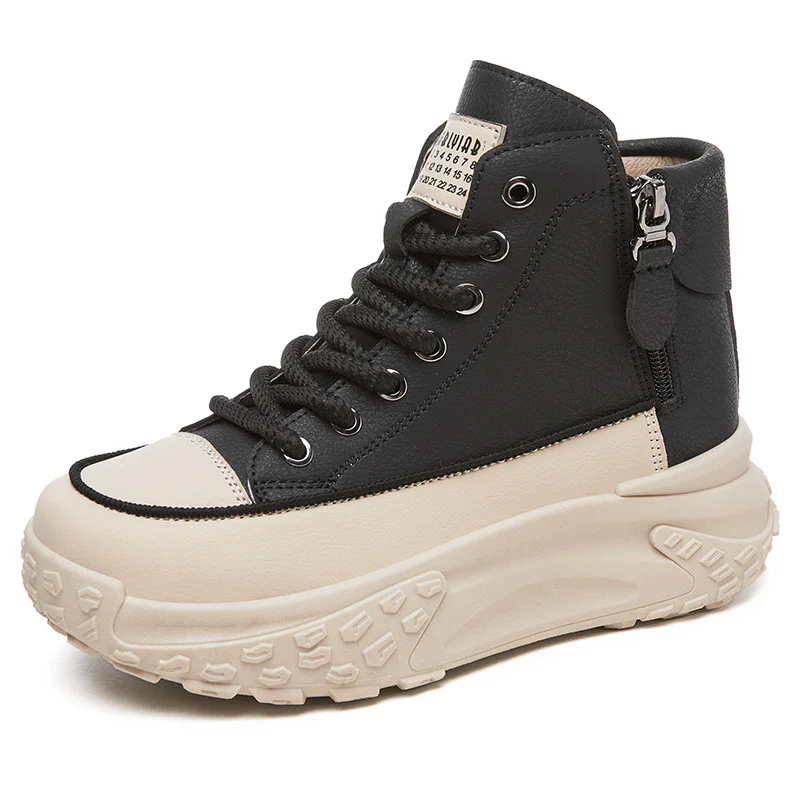 Damen Hochformatige Sneaker mit praktischer Reißverschlussseite Heidi Mode - Image 8