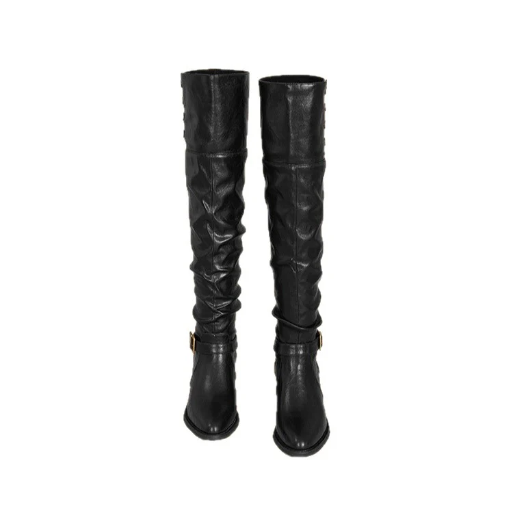 Damen Hochfront-Stiefel mit modischen Details und komfortablem Blockabsatz Heidi Mode - Image 5
