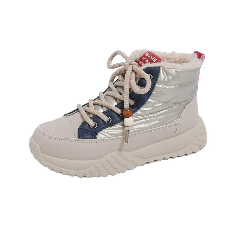 Damen hochgeschnittene Sneaker mit warmem Innenfutter und modischem Design Heidi Mode - Image 6