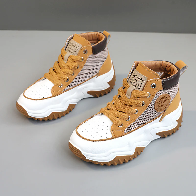 Damen hochgeschnittene Sneakers mit atmungsaktiver Netzstruktur und stoßdämpfendem Sohlenprofil Heidi Mode - Image 6