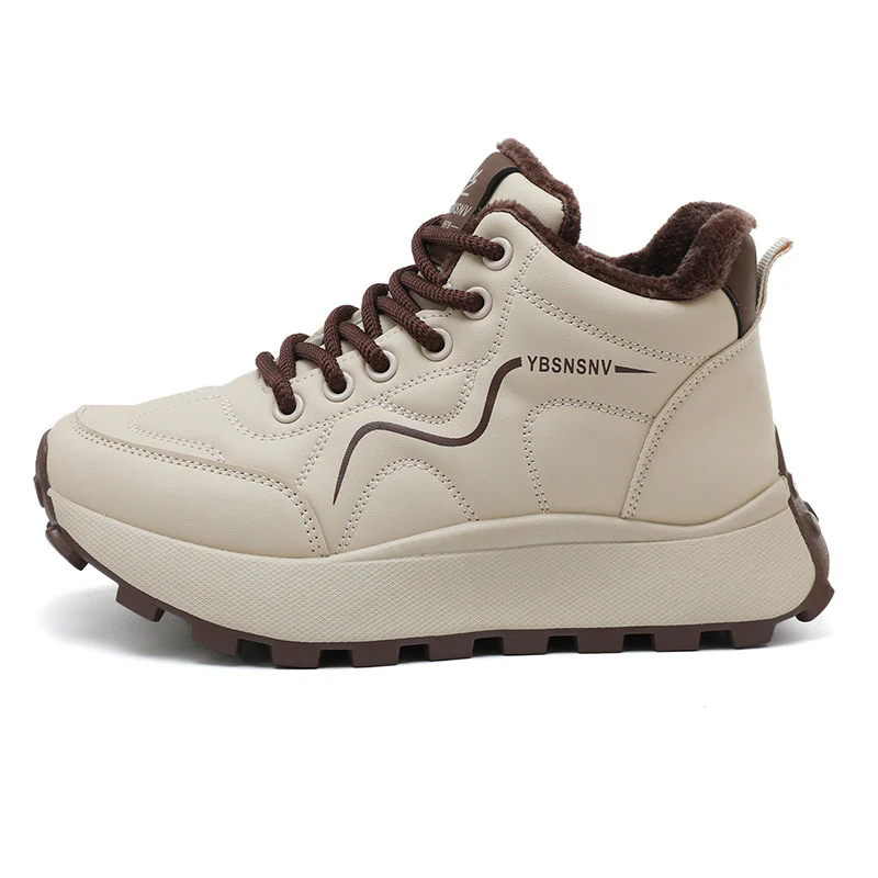 Damen hochgeschnittene Sneakers mit warmem Innenfutter und rutschfester Sohle Heidi Mode - Image 7
