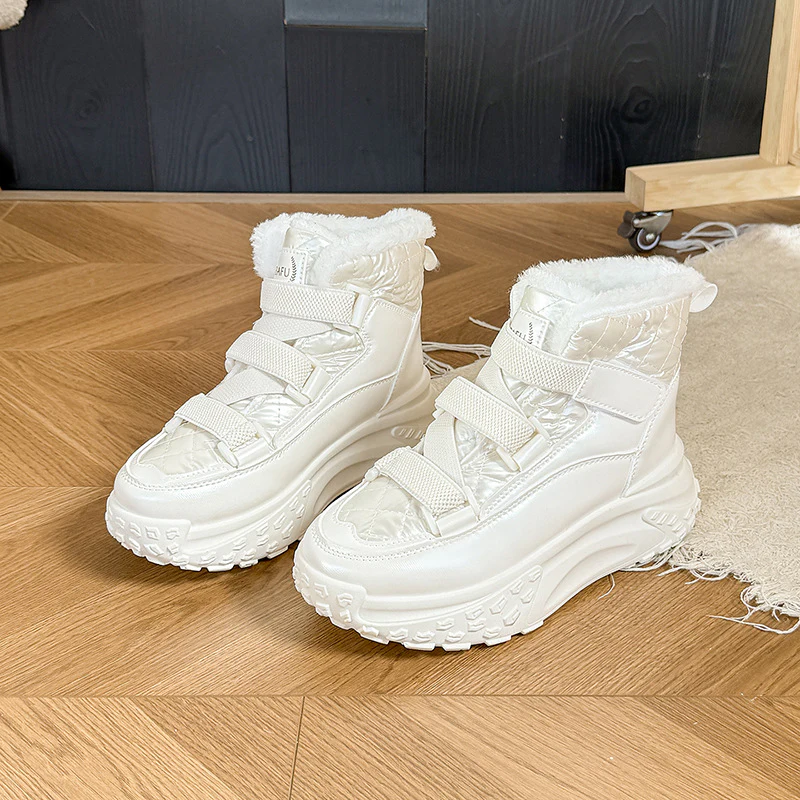 Damen hochgeschnittene Winter Sneakers mit kuscheligem Innenfutter und rutschfester Sohle Heidi Mode - Image 2