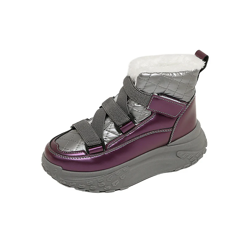 Damen hochgeschnittene Winter Sneakers mit kuscheligem Innenfutter und rutschfester Sohle Heidi Mode - Image 7
