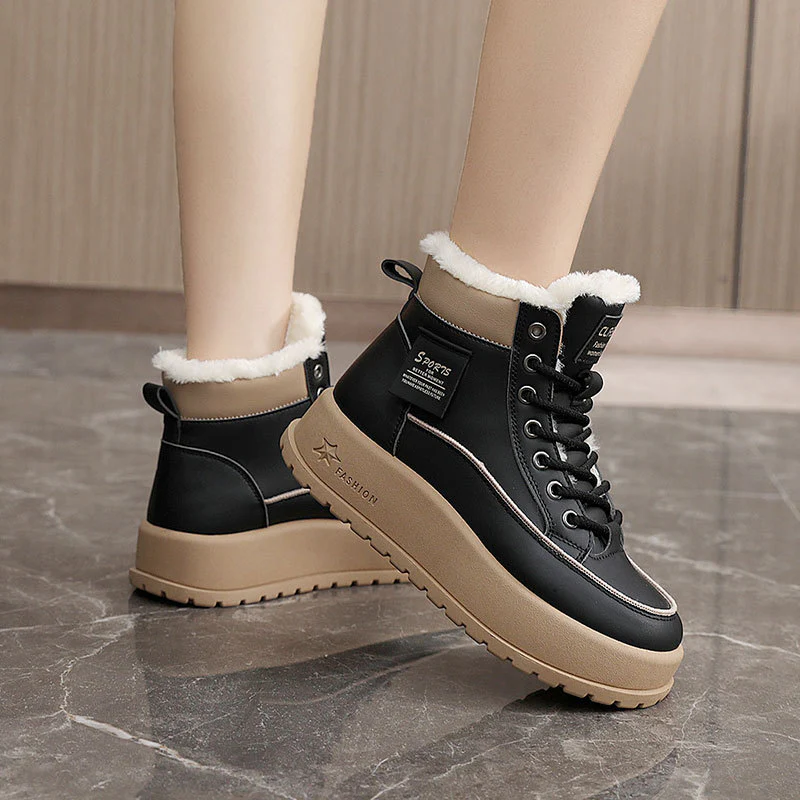 Damen hochgeschnittene Winterstiefel mit warmem Innenfutter und rutschfester Sohle Heidi Mode - Image 2
