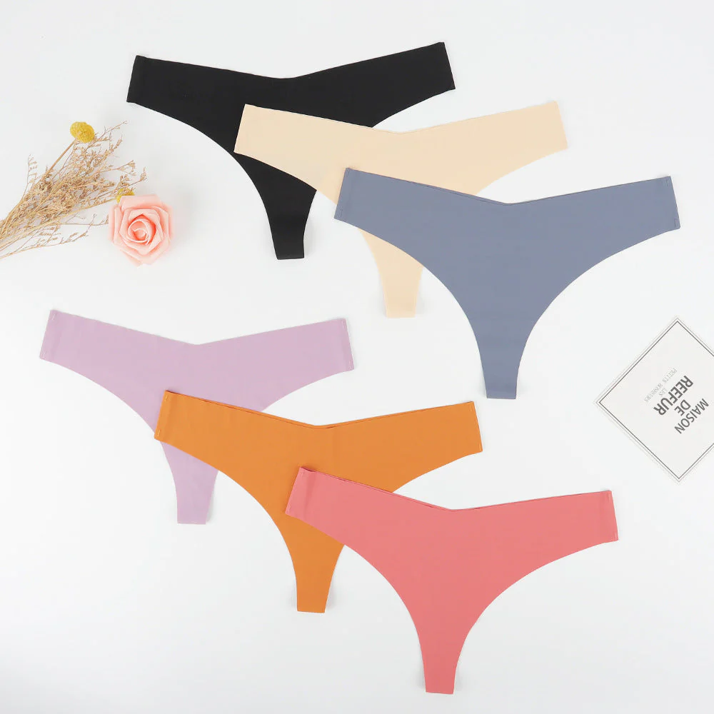 Damen Hochgeschnittener Tanga Aus Elastischer Mikrofaser mit Nahtloser Verarbeitung Heidi-Mode - Image 2