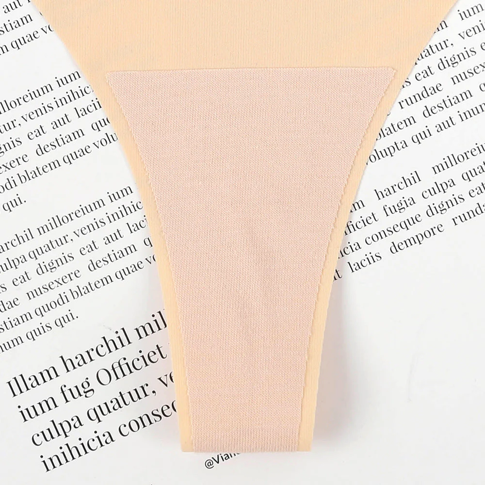 Damen Hochgeschnittener Tanga Aus Elastischer Mikrofaser mit Nahtloser Verarbeitung Heidi-Mode - Image 4