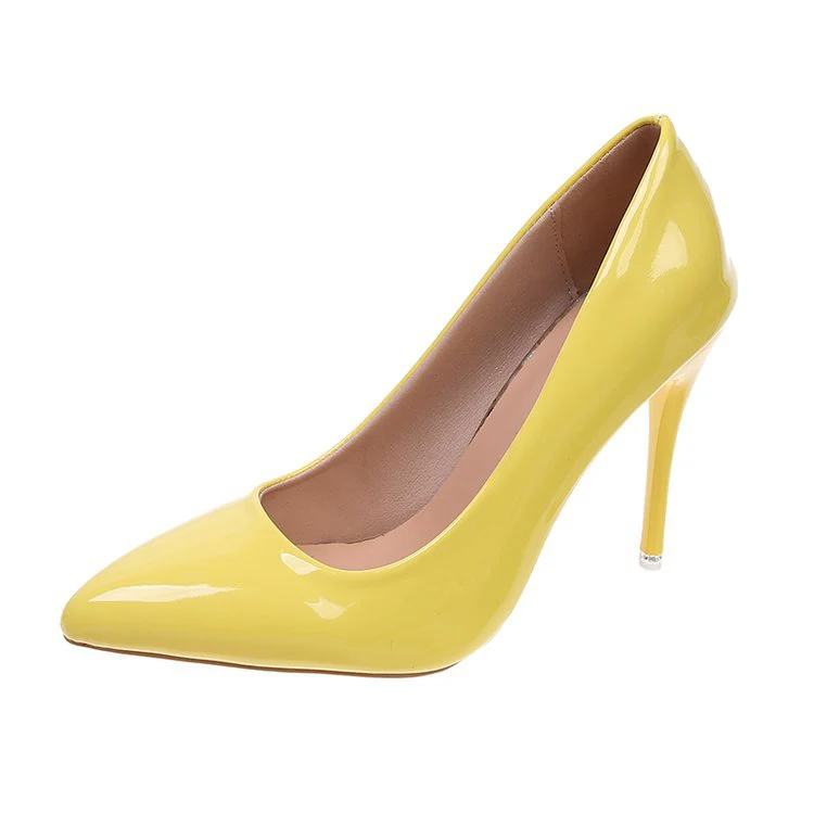 Damen Hochhackige Pumps mit Glänzendem Lackfinish und Eleganter Silhouette Heidi-Mode - Image 13