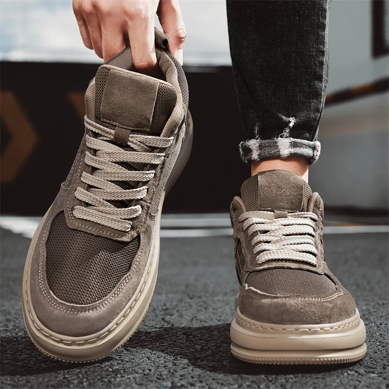 Damen Hochkomfortable Sneaker mit atmungsaktiver Struktur und eleganter Schnürung Heidi Mode - Image 4