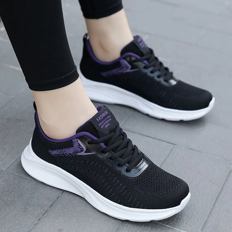 Damen Hochleistungs-Laufschuhe mit atmungsaktivem Mesh-Obermaterial und gepolsterter Sohle Heidi Mode - Image 6