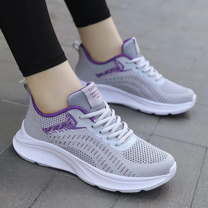 Damen Hochleistungs-Laufschuhe mit atmungsaktivem Mesh-Obermaterial und gepolsterter Sohle Heidi Mode - Image 7