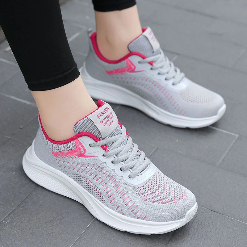 Damen Hochleistungs-Laufschuhe mit atmungsaktivem Mesh-Obermaterial und gepolsterter Sohle Heidi Mode - Image 8