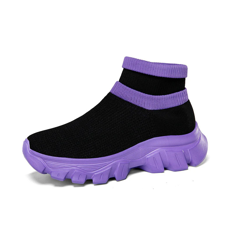 Damen Hochleistungs-Laufschuhe mit atmungsaktiver Strick-Oberfläche und rutschfester Sohle Heidi Mode - Image 10