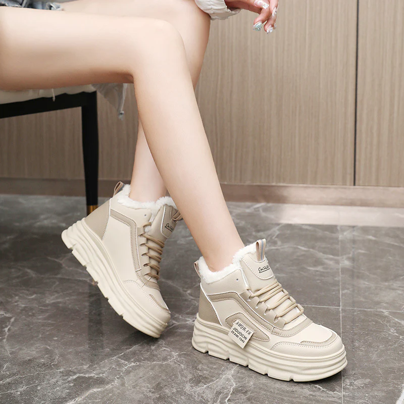 Damen hochmodische Sneaker mit kuscheligem Innenfutter und rutschfester Sohle Heidi Mode - Image 4