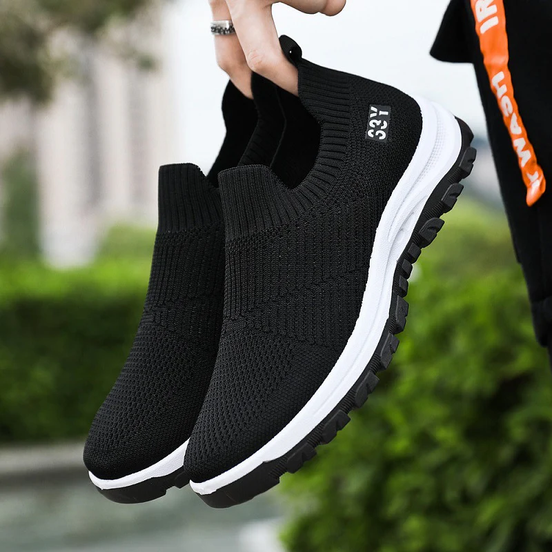 Damen Hochqualitative Slip-On Sneakers mit elastischem Obermaterial und rutschfester Sohle Heidi Mode
