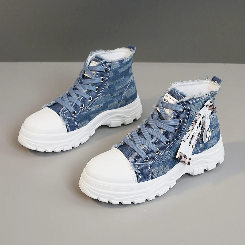 Damen hochschneider Sneakers mit trendiger Markenplakette und einzigartigem Design Heidi Mode - Image 2
