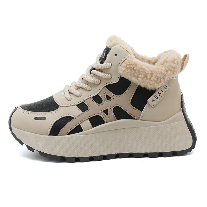 Damen Hochschnitt Sneakers mit warmem Fleece-Innenfutter und rutschfester Laufsohle Heidi Mode - Image 6
