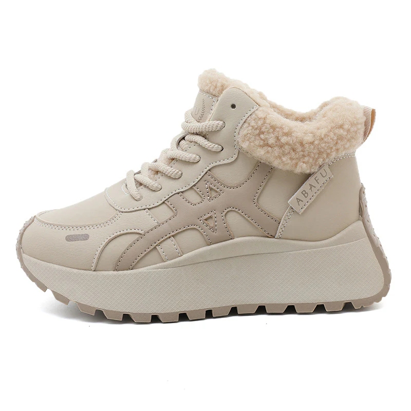 Damen Hochschnitt Sneakers mit warmem Fleece-Innenfutter und rutschfester Laufsohle Heidi Mode - Image 7