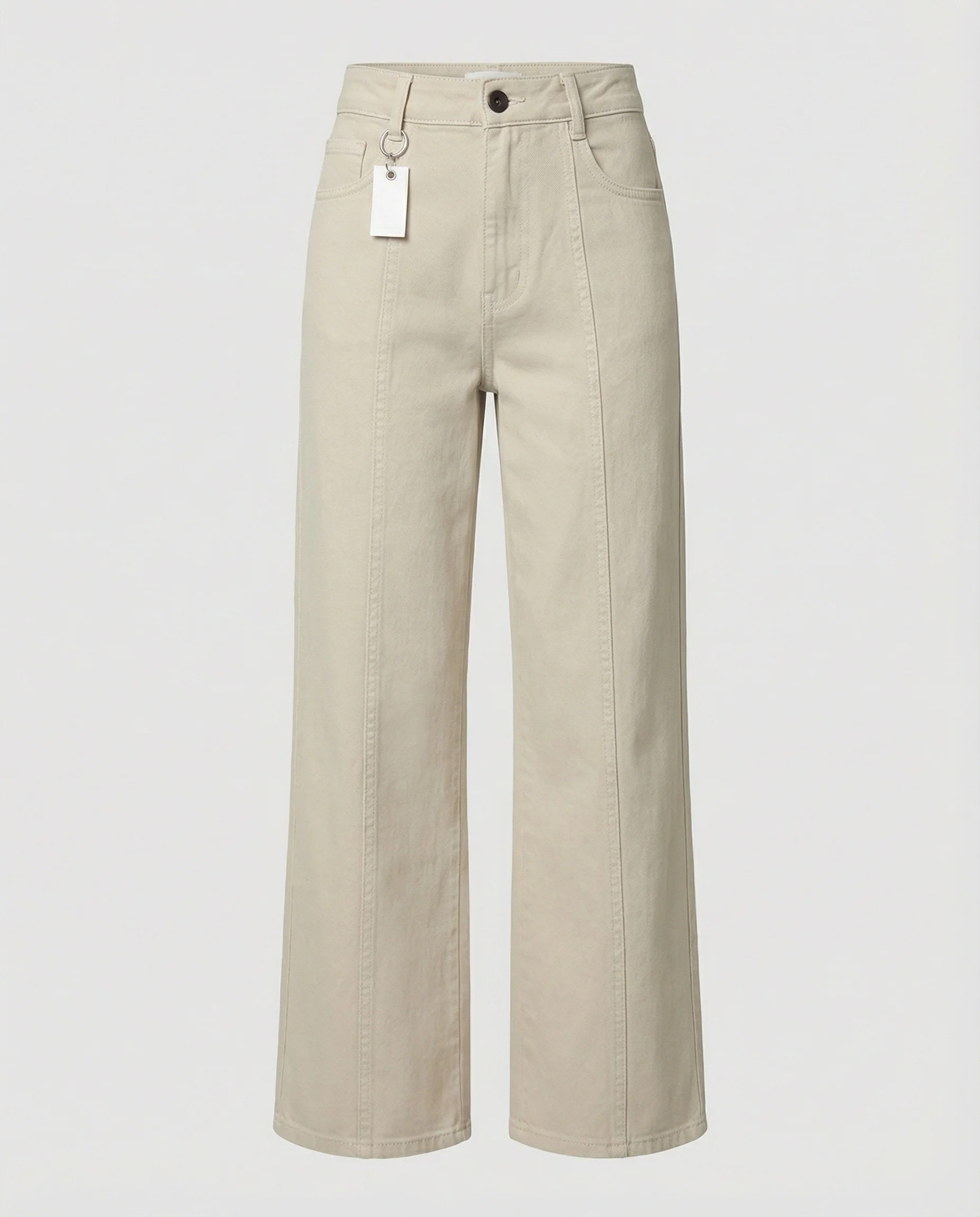Damen hochtaillierte extraweite Palazzohose mit vertikalen Ziernähten und Bügelfalten Heidi-Mode - Image 5