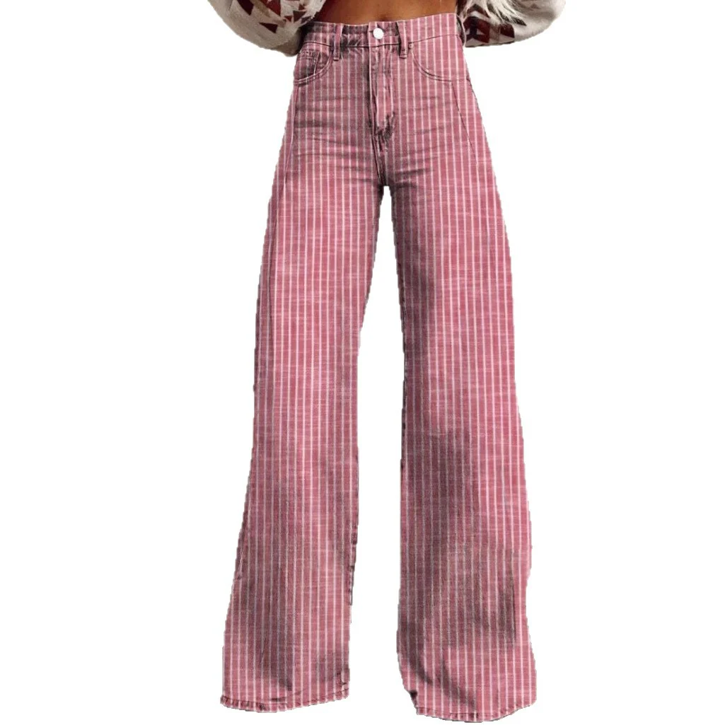 Damen hoch taillierte Karohose im lässigen Schnitt - Image 5