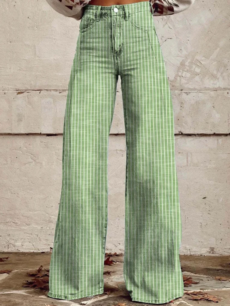 Damen hoch taillierte Karohose im lässigen Schnitt - Image 6