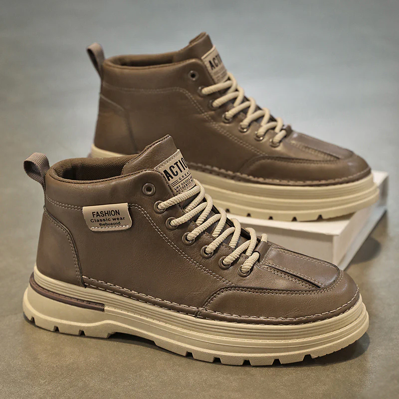 Damen Hochwertige Leder Sneakers mit modischem Design und dämpfender Sohle Heidi Mode - Image 6