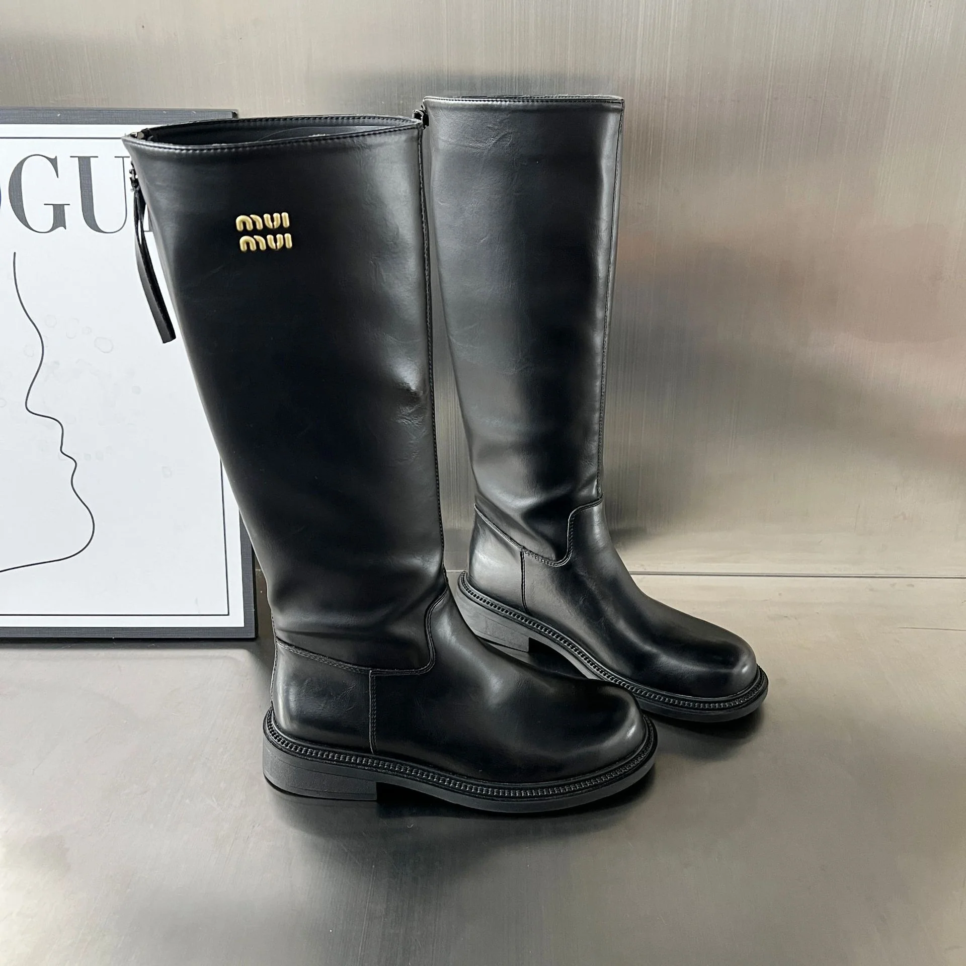 Damen Hochwertige Leder-Stiefel mit bequemem Innenfutter und robustem Profil Heidi Mode - Image 5