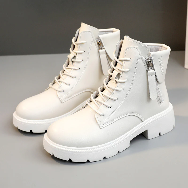 Damen hochwertige Lederstiefeletten mit seitlichem Reißverschluss Heidi Mode - Image 7