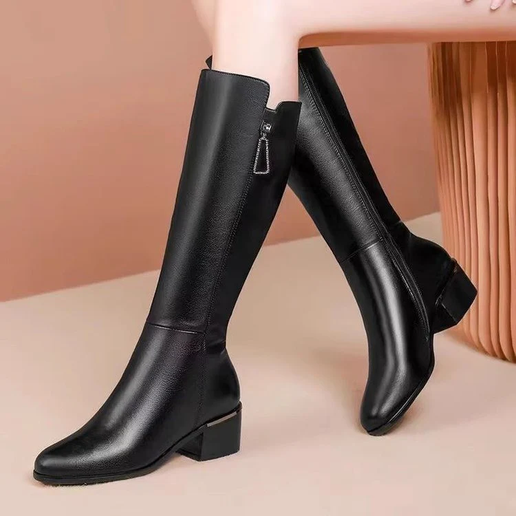 Damen Hochwertige Stiefel mit elegantem Blockabsatz Heidi Mode - Image 3