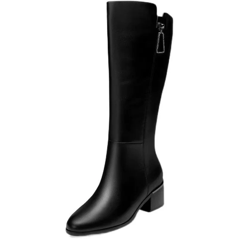 Damen Hochwertige Stiefel mit elegantem Blockabsatz Heidi Mode - Image 5