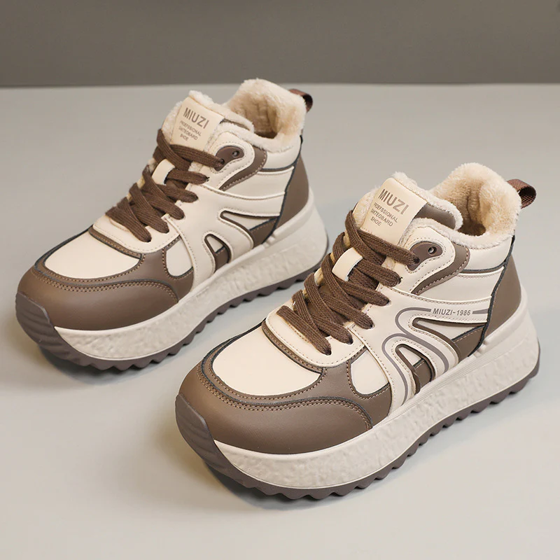 Damen Hochwertige Trend-Sneaker mit warmem Innenfutter und rutschfester Sohle Heidi Mode - Image 2
