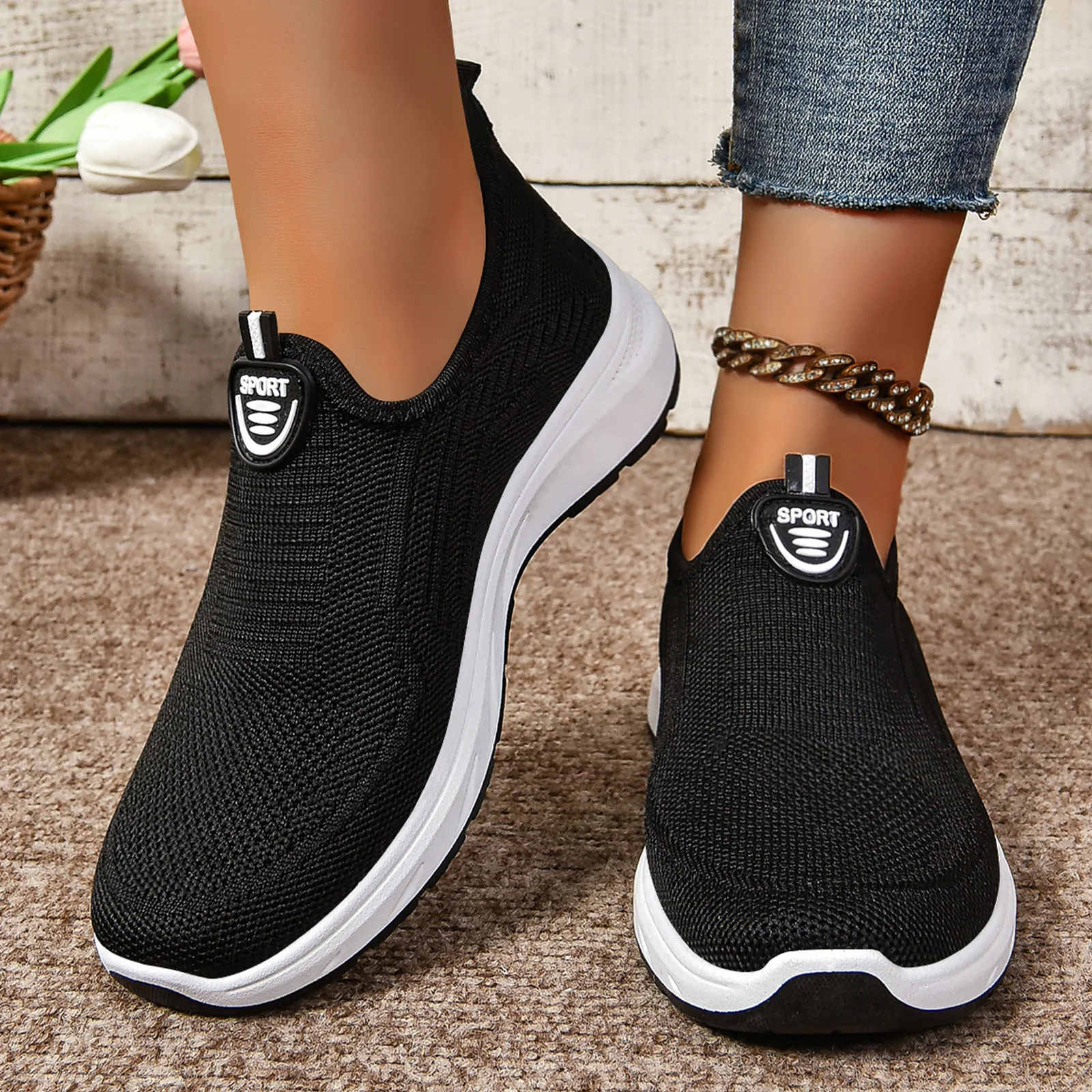 Damen Hochwertige und flexible Slip-On Freizeit-Schuhe Heidi Mode - Image 10