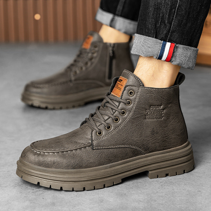 Damen Hochwertige und strapazierfähige Schnürboots aus Kunstleder Heidi Mode - Image 3