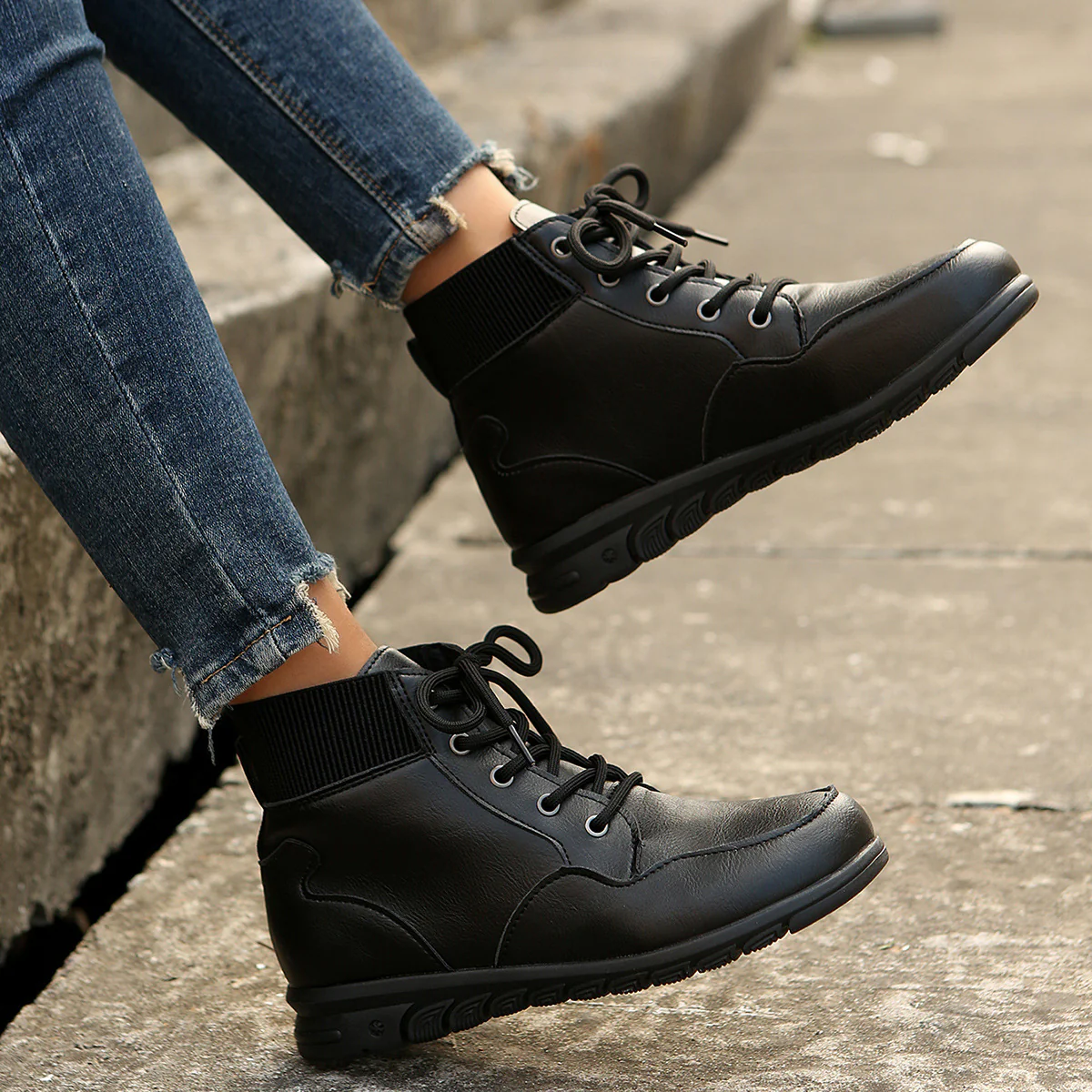 Damen Hochwertige Winterstiefel mit warmem Fleece-Futter und rutschfester Sohle Heidi Mode - Image 4