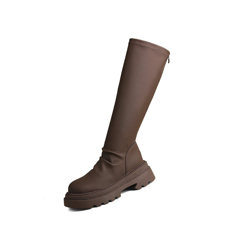 Damen hohe Gummistiefel mit rutschfester Profilsohle und elastischem Schaft Heidi Mode - Image 6