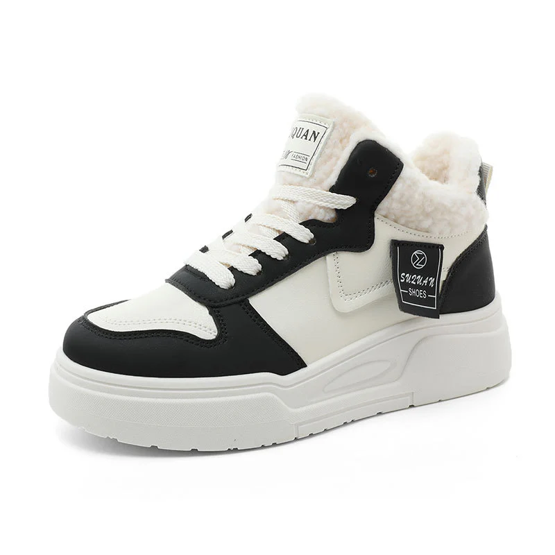 Damen hohe Modische Sneakers mit kuscheligem Innenfutter und sportlichem Design Heidi Mode - Image 5