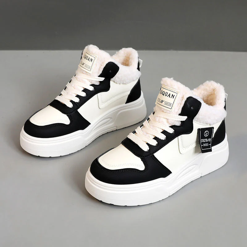 Damen hohe Modische Sneakers mit kuscheligem Innenfutter und sportlichem Design Heidi Mode - Image 6