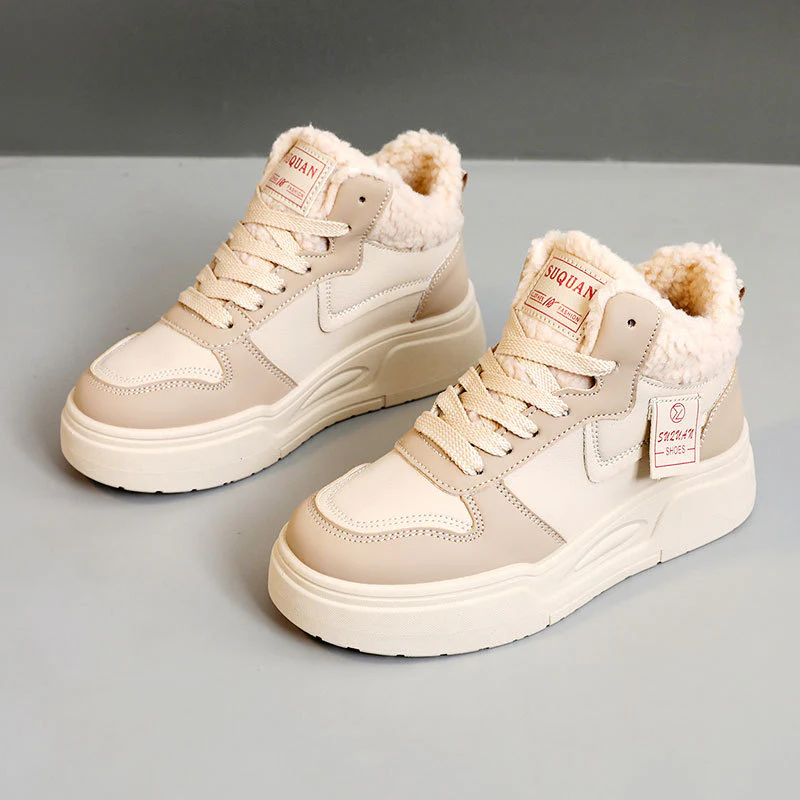 Damen hohe Modische Sneakers mit kuscheligem Innenfutter und sportlichem Design Heidi Mode - Image 7